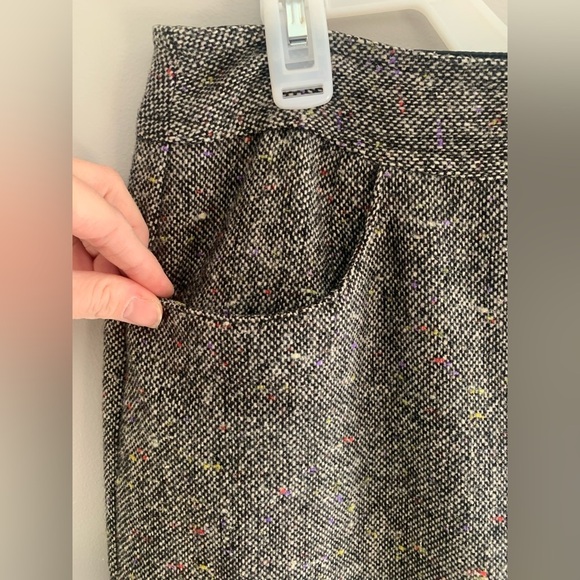 Women’s Talbots Grey Confetti Wool Blend Pockets Professional MIDI Skirt 10 - Picture 3 of 12